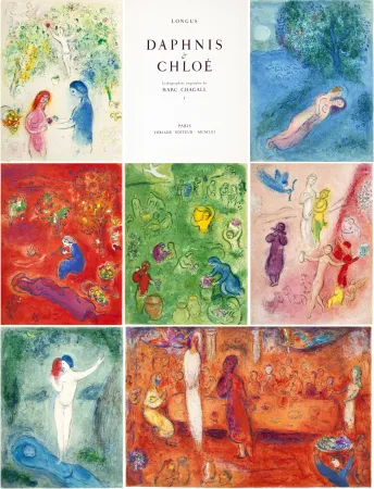 Libro Ilustrado Chagall - Longus. DAPHNIS & CHLOÉ (Paris, Tériade, 1961)