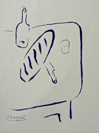 Libro Ilustrado Chagall - Marc Chagall -  Le Dur désir de durer - ÉLUARD PaulEdité par Bordas, Paris, 1950