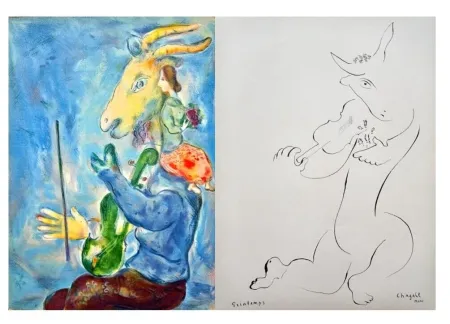 Litografía Chagall - Marc Chagall, Spring, 1938, Original Lithograph and Stencil on Paper 