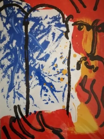 Litografía Chagall - Moise