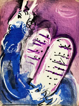 Litografía Chagall - Moses II