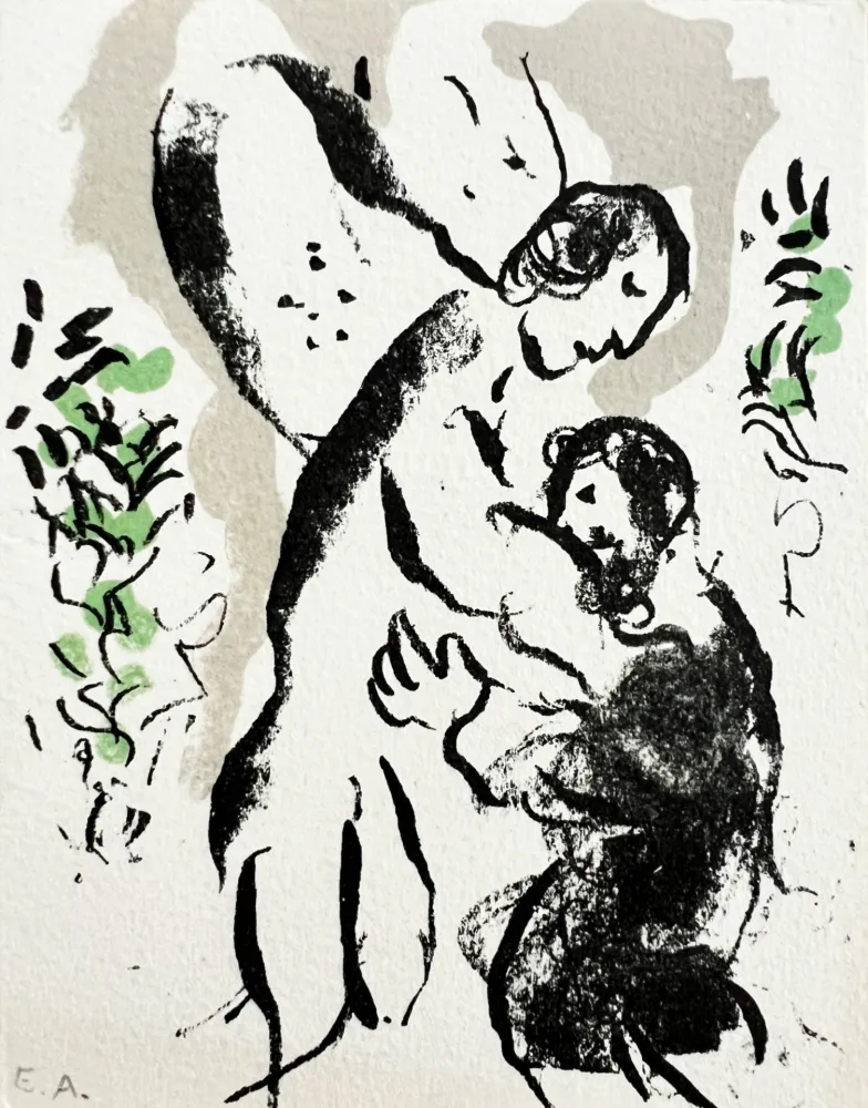 Litografía Chagall - New Year's Card