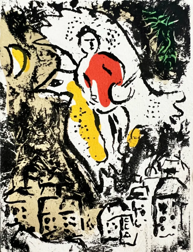 Litografía Chagall - New Year's Card