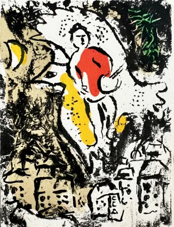 Litografía Chagall - New Year's Card