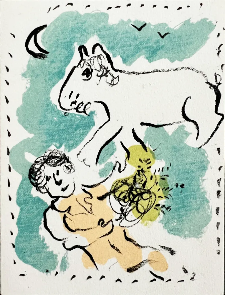 Litografía Chagall - New Year's Card