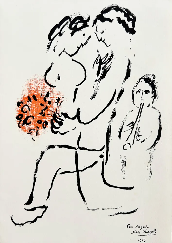 Litografía Chagall - New Year's Card