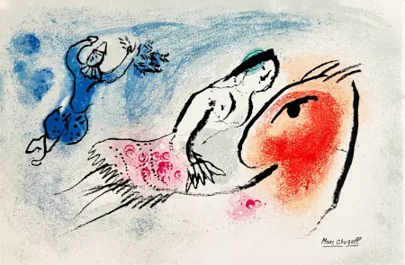 Litografía Chagall - New Year's Card