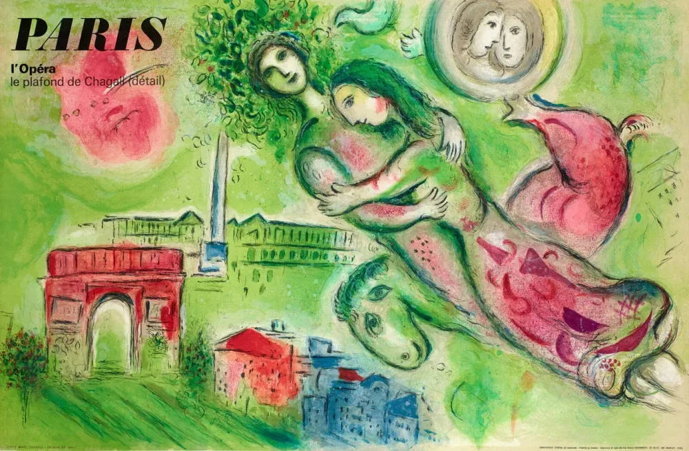 Litografía Chagall - Paris Opera, Romeo and Juliet