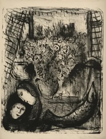 Litografía Chagall - Paysage