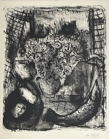 Litografía Chagall - Paysage