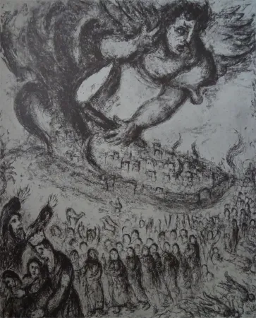 Aguafuerte Chagall - Prise de Jerusalem