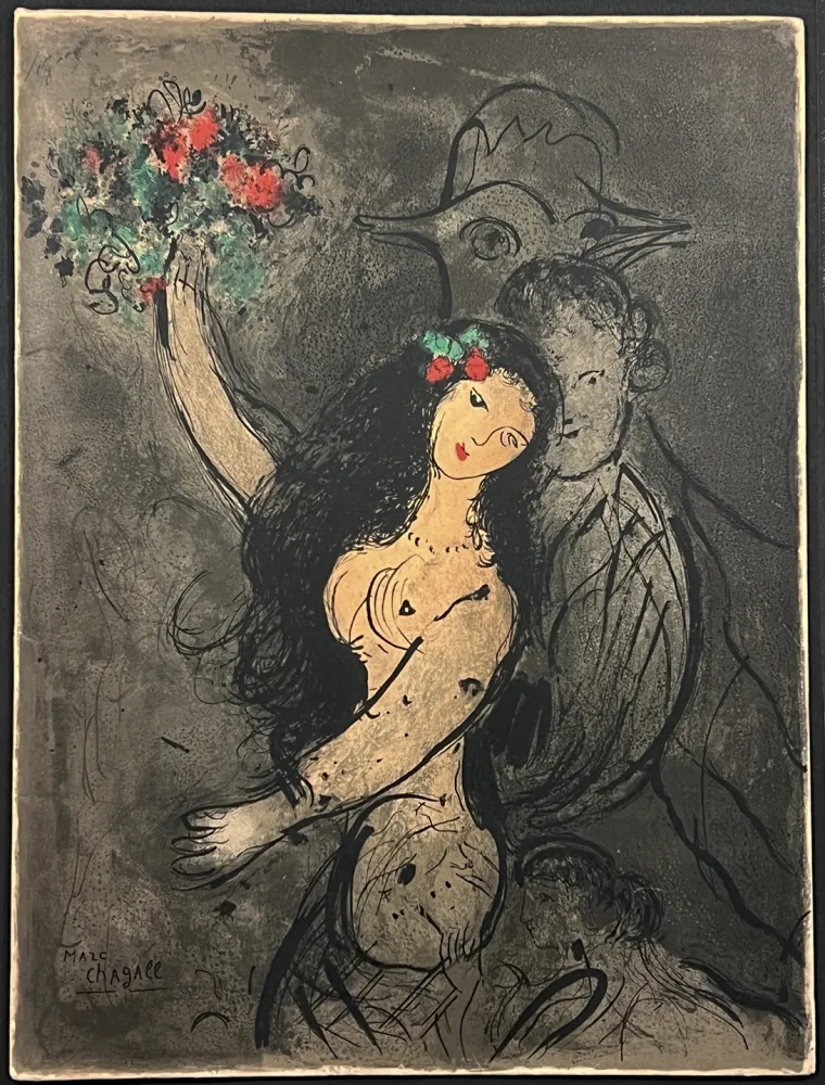 Litografía Chagall - Programme Soirée Château de Versailles le jeudi 30 mai 1963