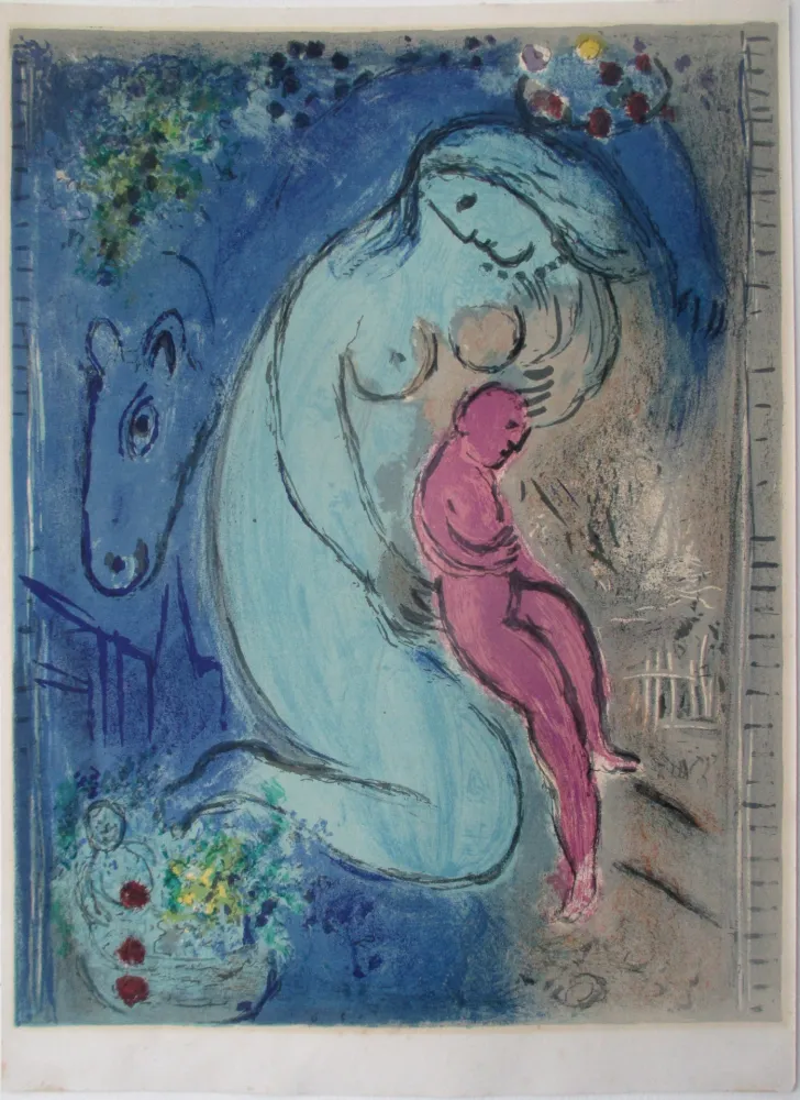 Litografía Chagall - Quai aux Fleurs