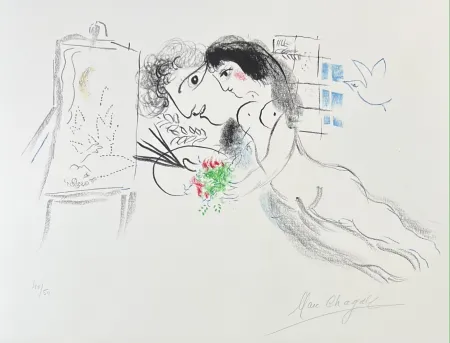 Litografía Chagall - Rêve familier