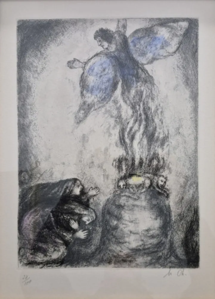 Grabado Chagall - Sacrifice of Manoah