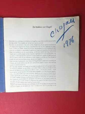 Libro Ilustrado Chagall - Signed - De klokken van Chagall