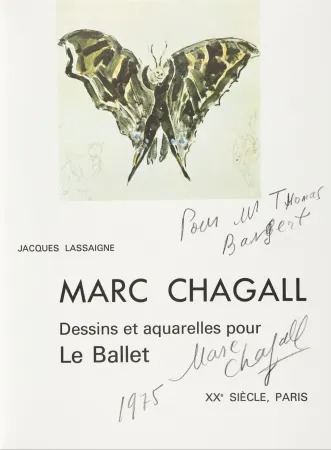 Libro Ilustrado Chagall - Signed & Dedicated - Dessins et aquarelles pour Le Ballet 