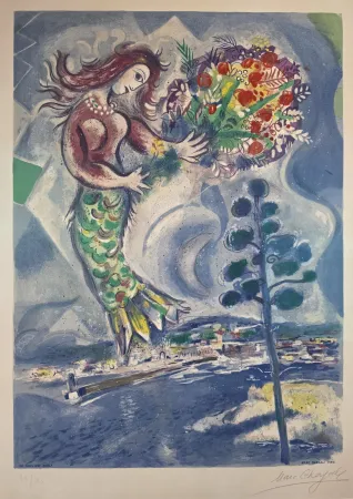 Litografía Chagall - Sirène au Pin