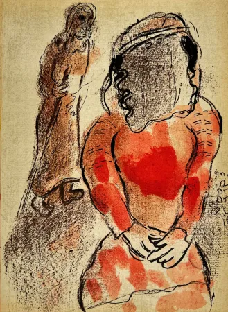 Litografía Chagall - Tamar