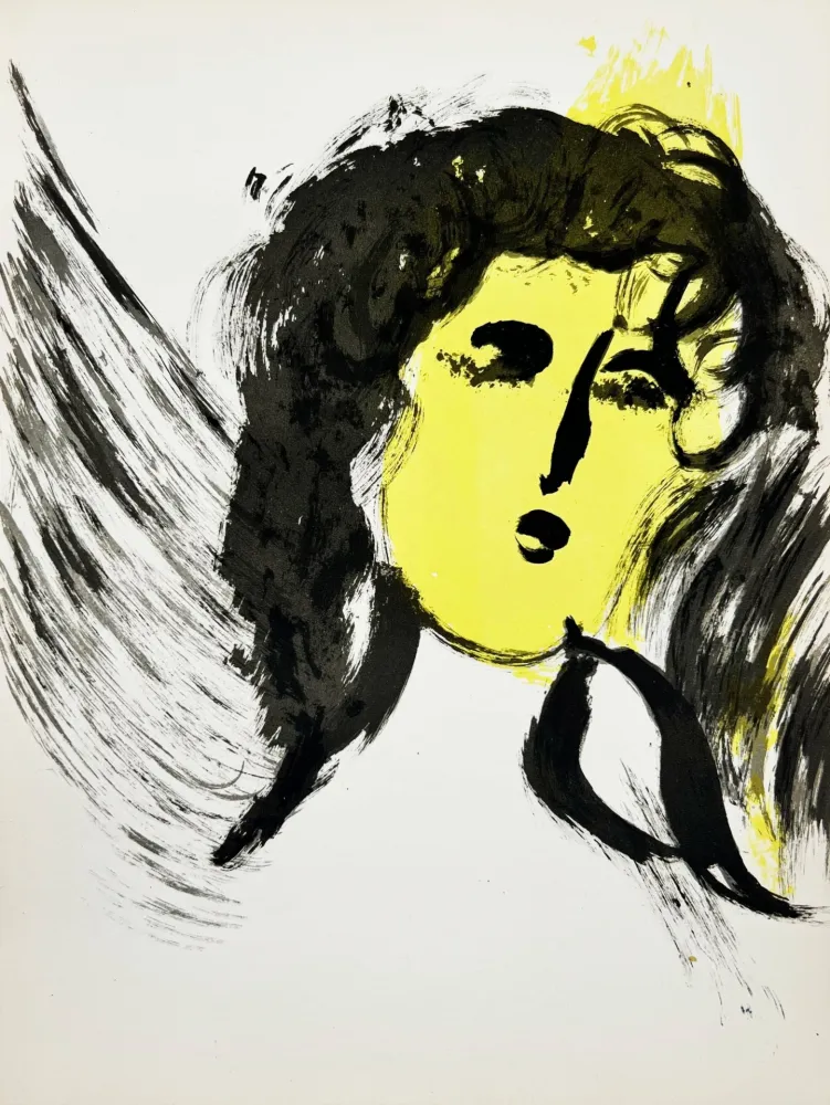 Litografía Chagall - The Angel