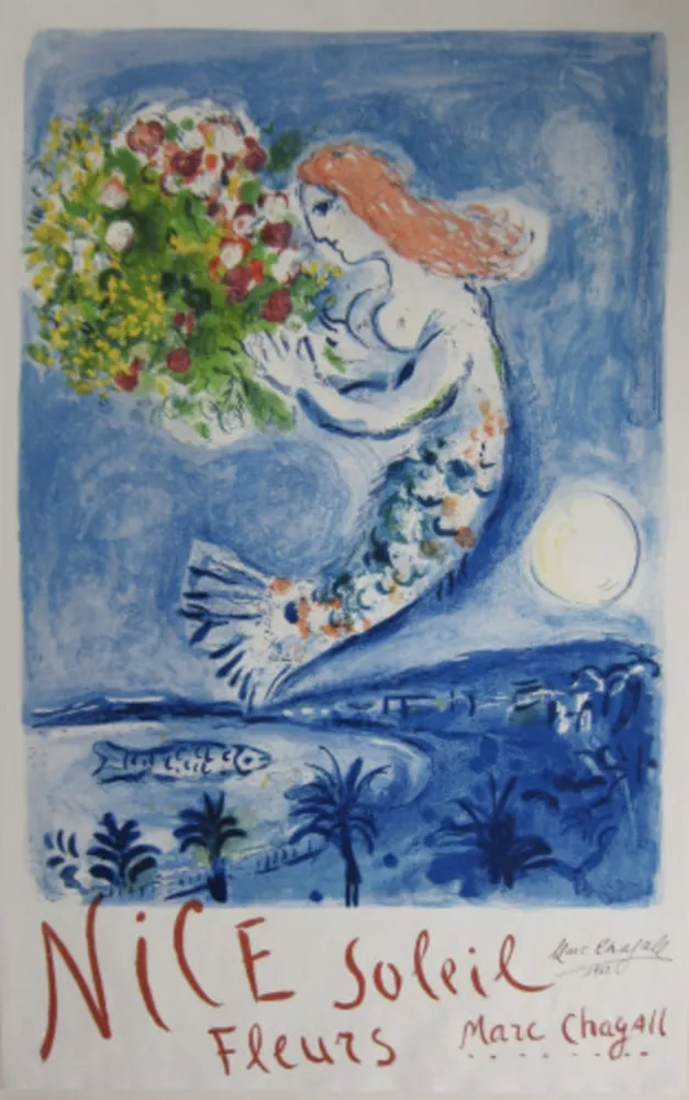 Litografía Chagall - The Bay of Angels (La Baie des Anges)