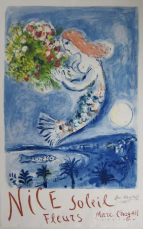 Litografía Chagall - The Bay of Angels (La Baie des Anges)