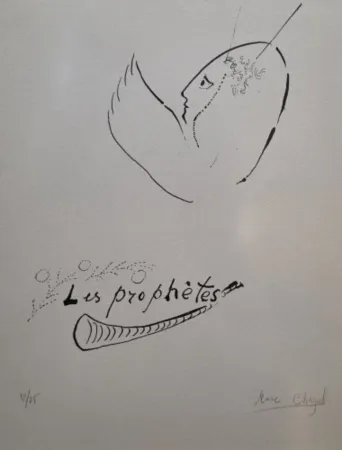 Litografía Chagall - The Prophets