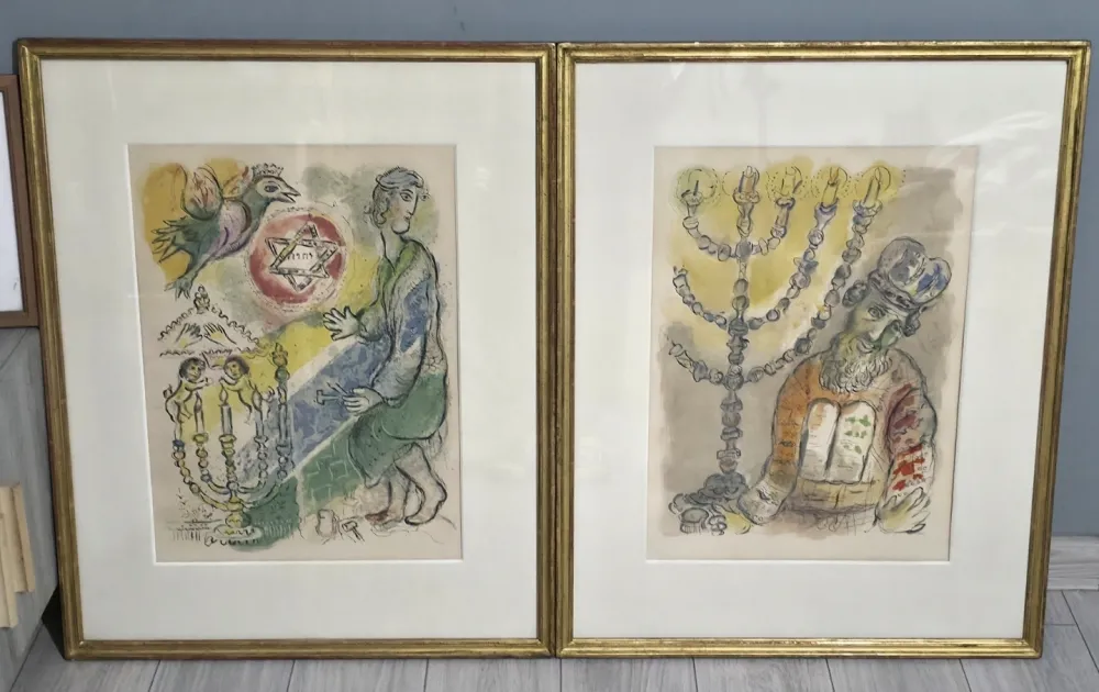 Litografía Chagall - The Story of Exodus 1966