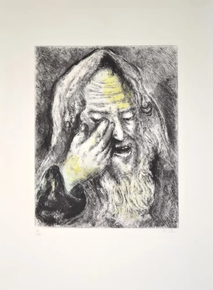Grabado Chagall - The suffering of Jeremiah - MCH103