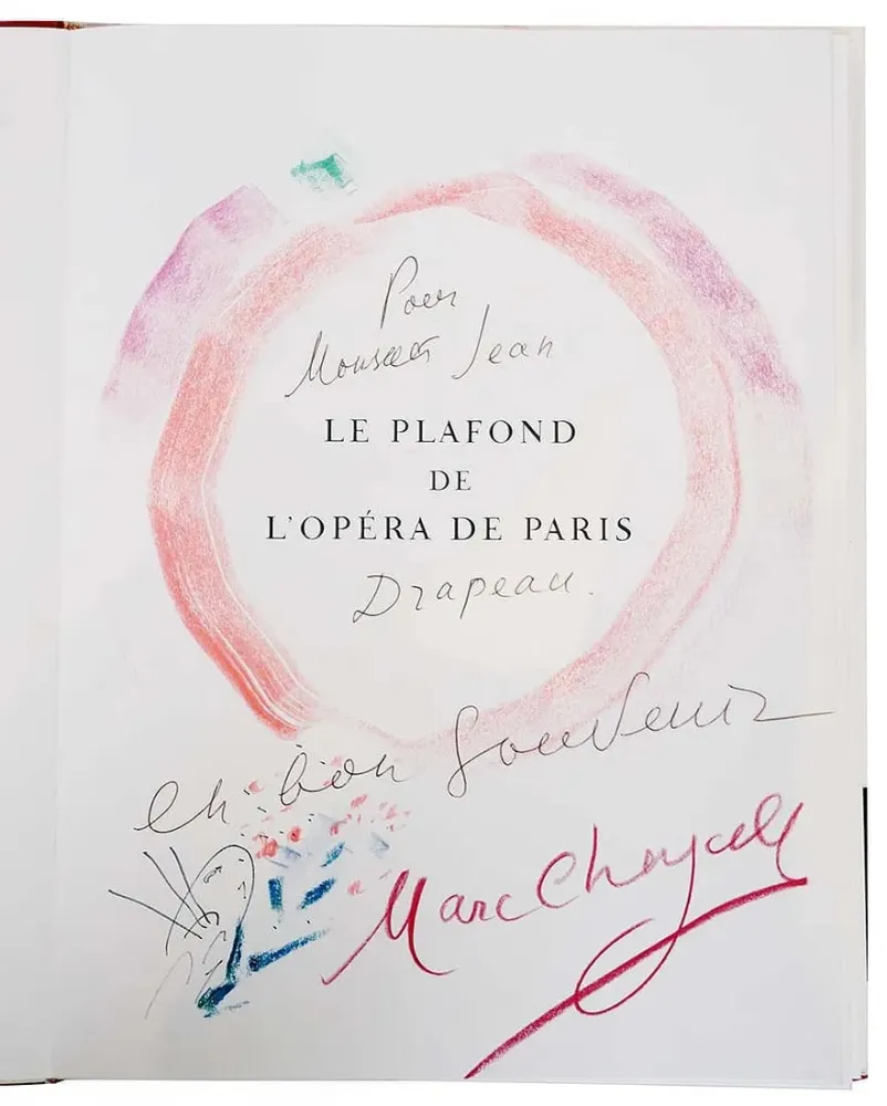 Múltiple Chagall - Unique Drawing of the Paris Opera Ceiling