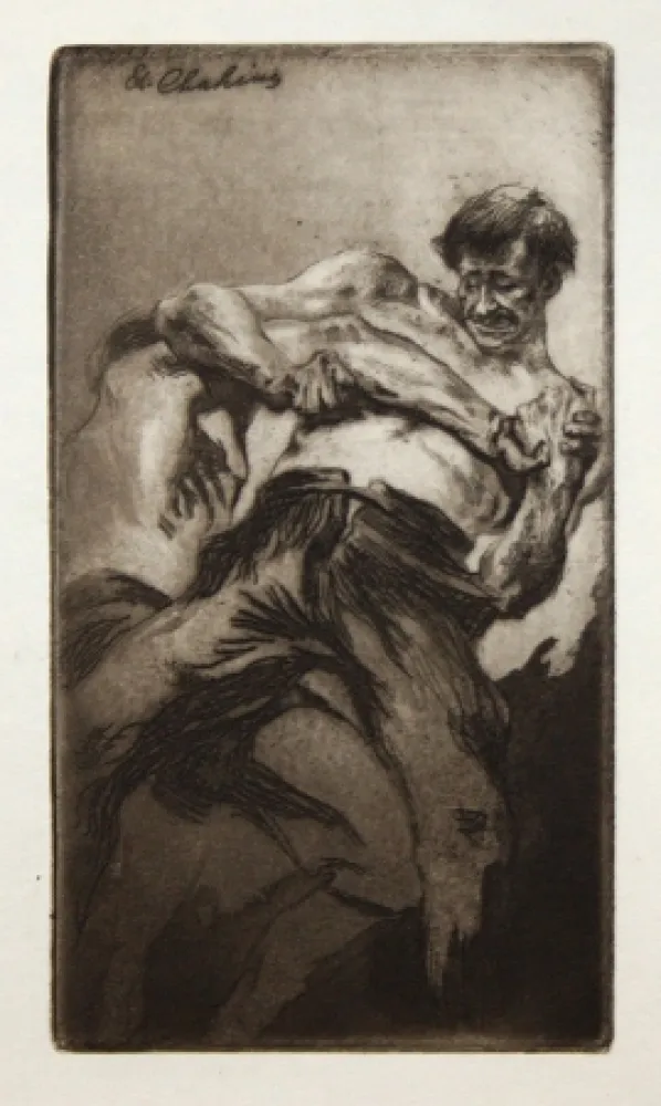 Aguafuerte Y Aguatinta Chahine - Croc en jambe