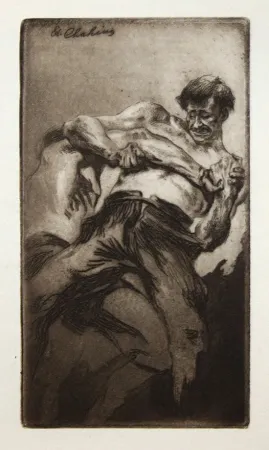 Aguafuerte Y Aguatinta Chahine - Croc en jambe