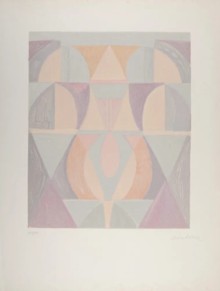 Litografía Charchoune - Composition, 1971 - Hand-signed