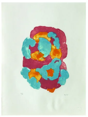 Litografía Chaudouët - Lichens 1