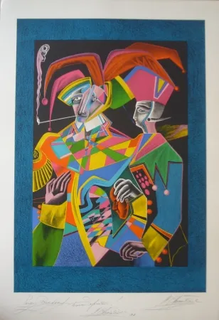 Litografía Chemiakin - Carnaval