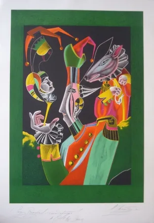 Litografía Chemiakin - Carnaval