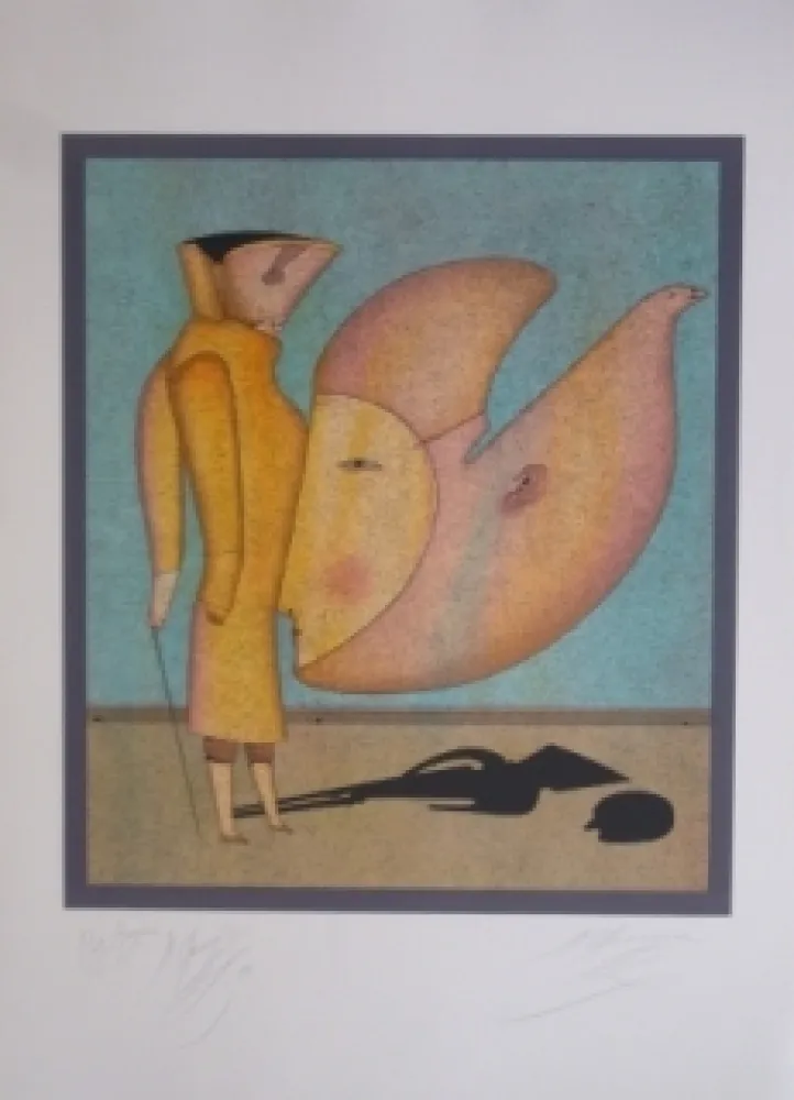 Litografía Chemiakin - Carnaval