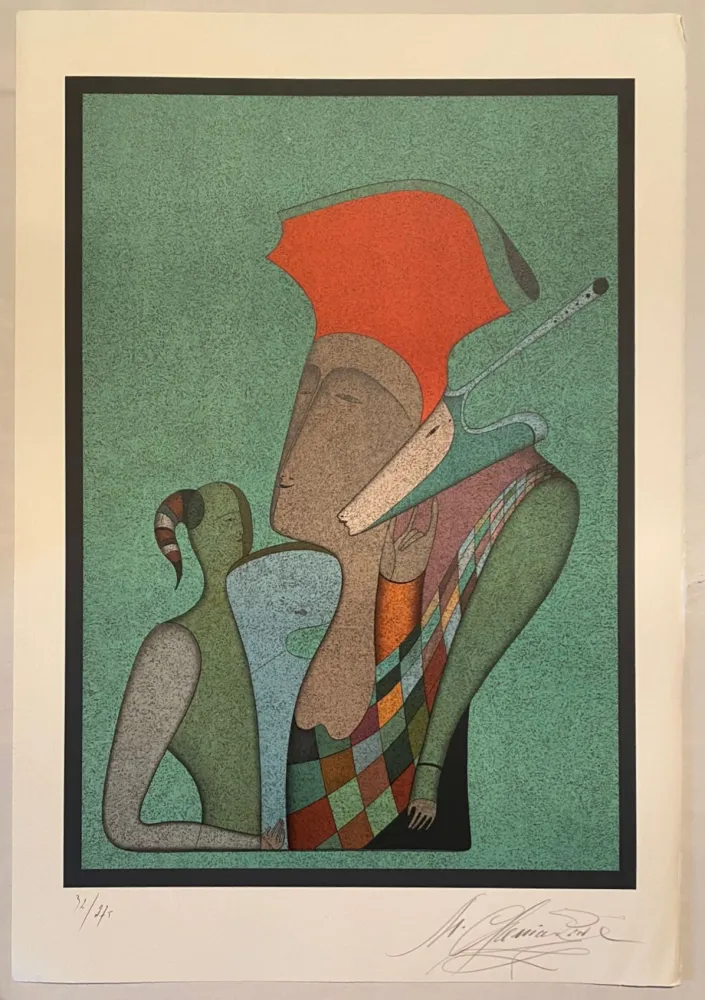 Litografía Chemiakin - Grand carnaval de Saint Pétersbourg