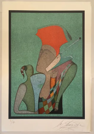 Litografía Chemiakin - Grand carnaval de Saint Pétersbourg