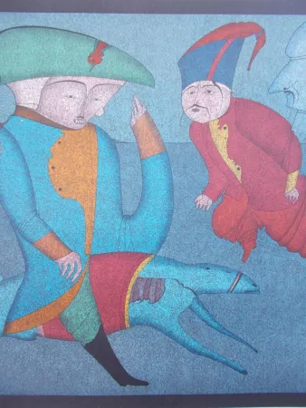 Litografía Chemiakin - Le grand carnaval de St Petersbourg 3