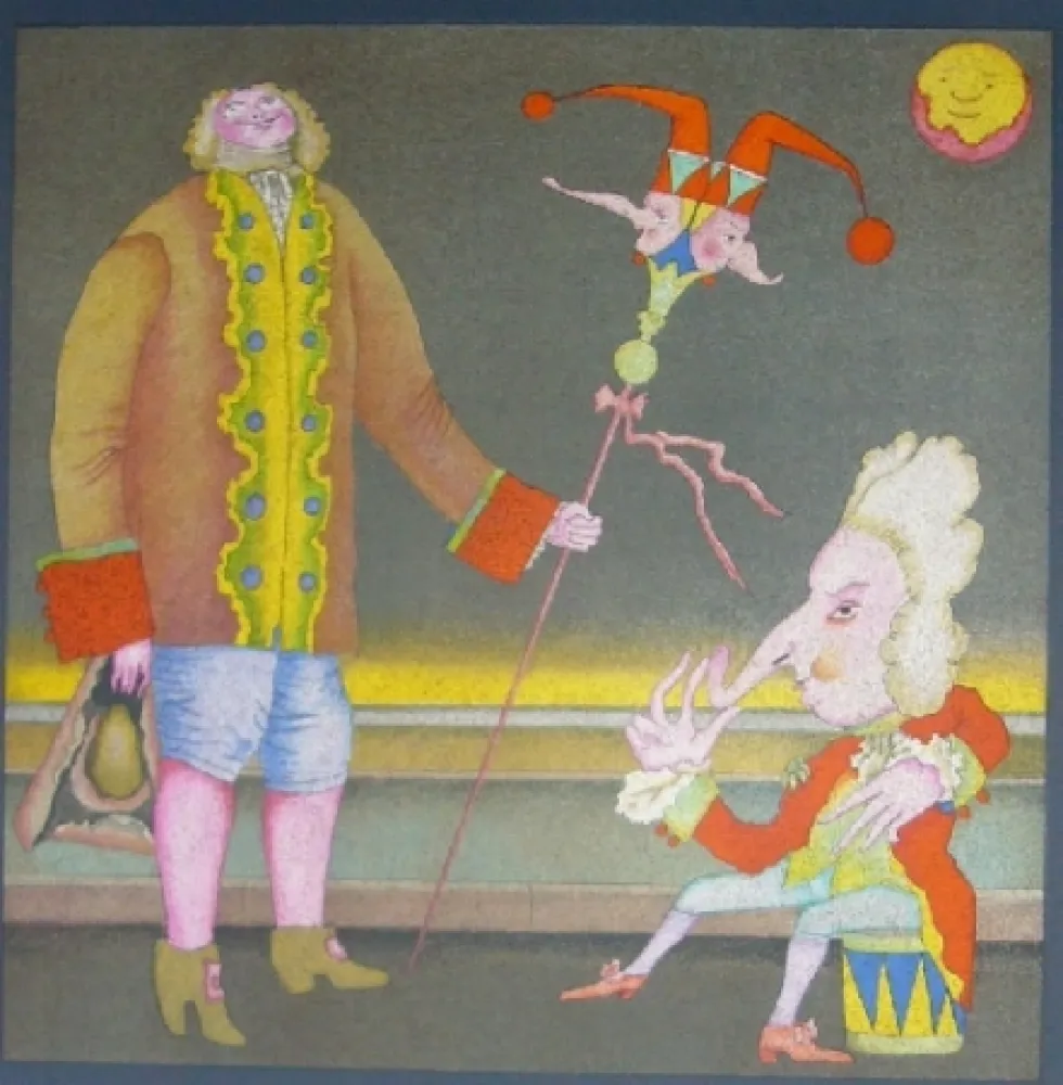 Litografía Chemiakin - Suite Carnaval de Saint Petersbourg 8