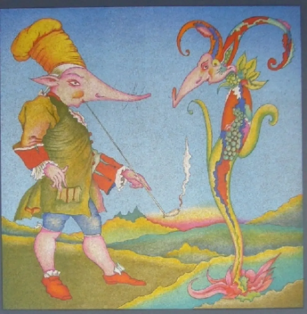 Litografía Chemiakin - Suite Carnaval de Saint Petersbourg 9