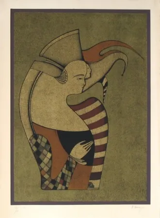 Litografía Chemiakin - Untitled