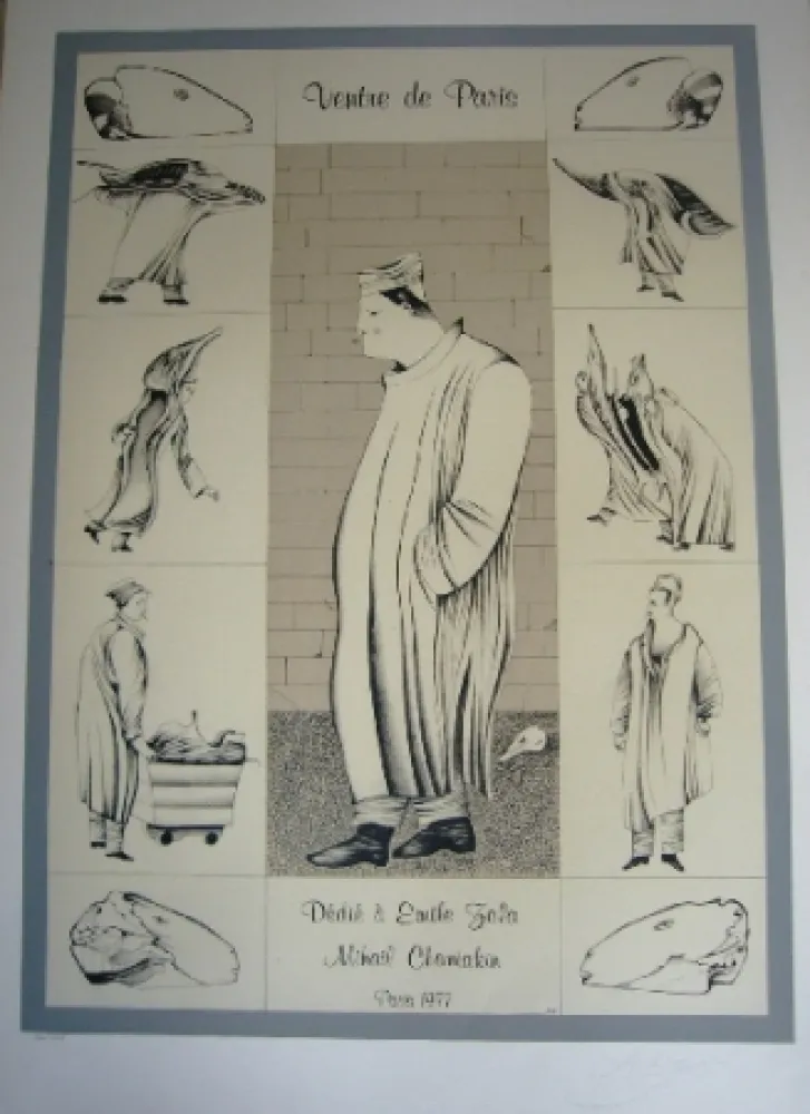 Litografía Chemiakin - Ventre de Paris 1