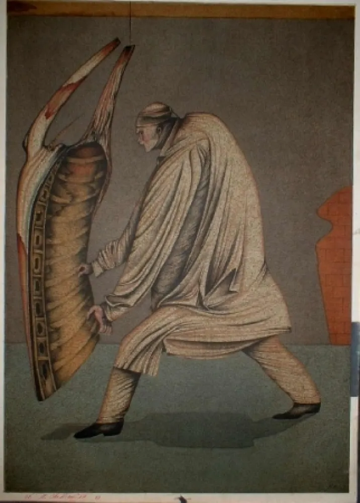 Litografía Chemiakin - Ventre de Paris 10