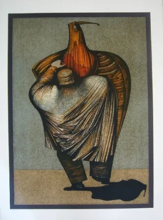 Litografía Chemiakin - Ventre de Paris 13