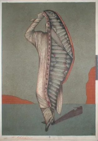 Litografía Chemiakin - Ventre de Paris 14