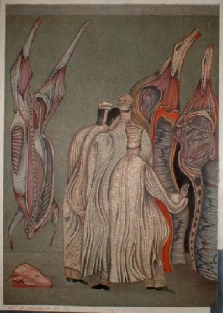 Litografía Chemiakin - Ventre de Paris 2