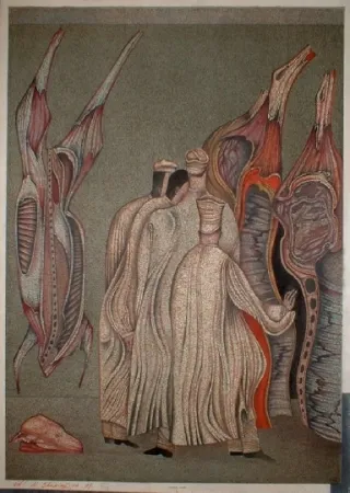 Litografía Chemiakin - Ventre de Paris 2