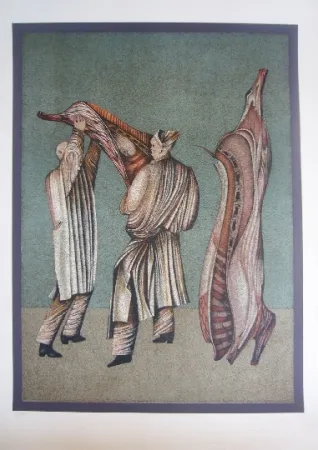 Litografía Chemiakin - Ventre de Paris 3